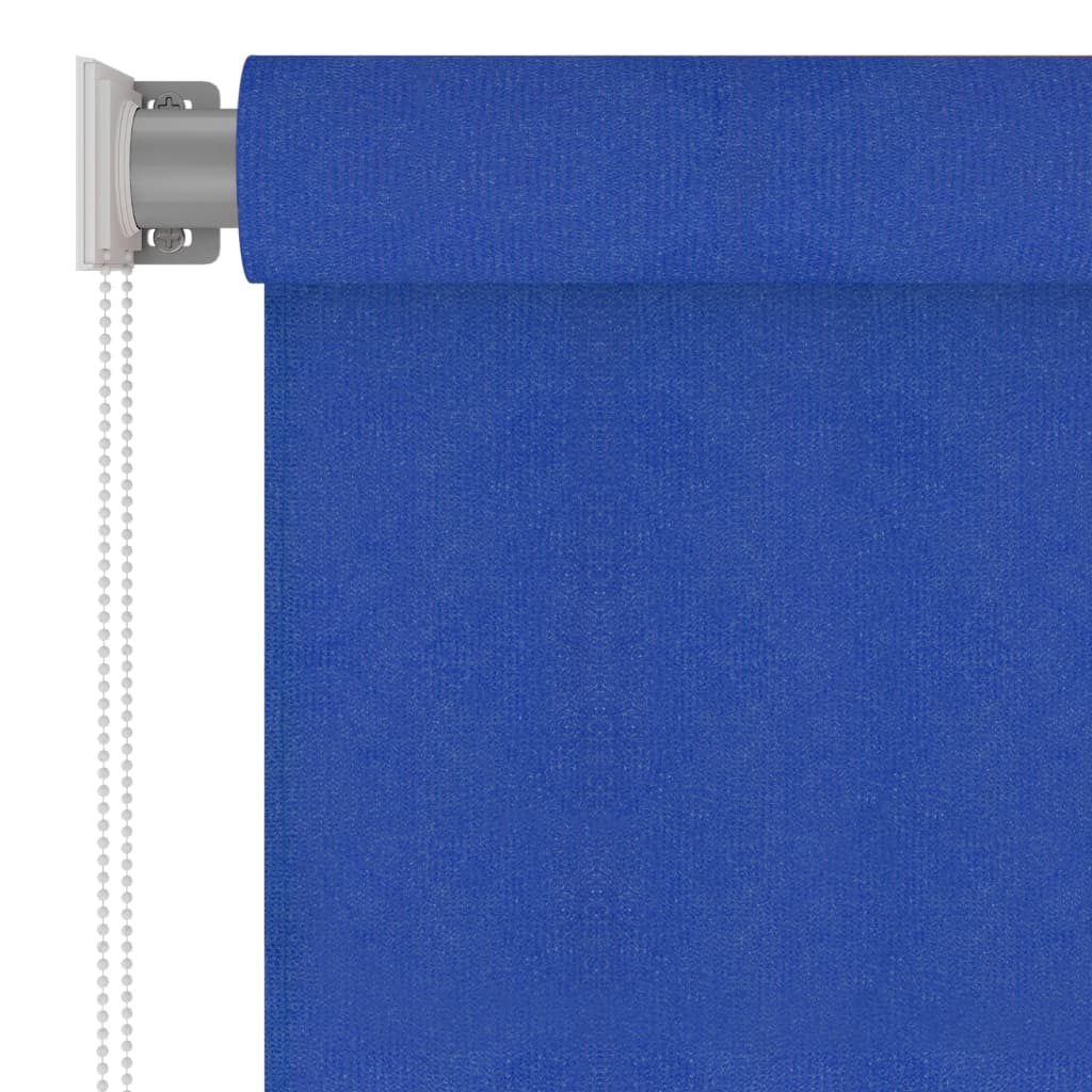 vidaXL Utendørs rullegardin 100x140 cm blå HDPE