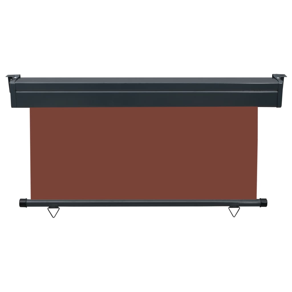 vidaXL Sidemarkise for balkong 140x250 cm brun
