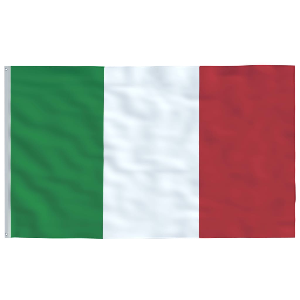 vidaXL Italiensk flagg og stang aluminium 6,2 m