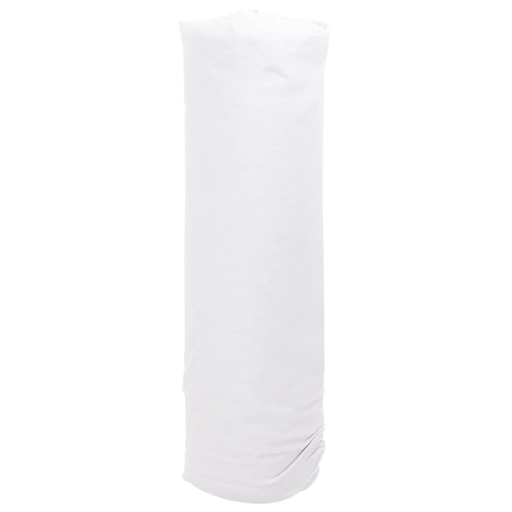 vidaXL Geotextilmembran hvit 1x10 m polyesterfiber