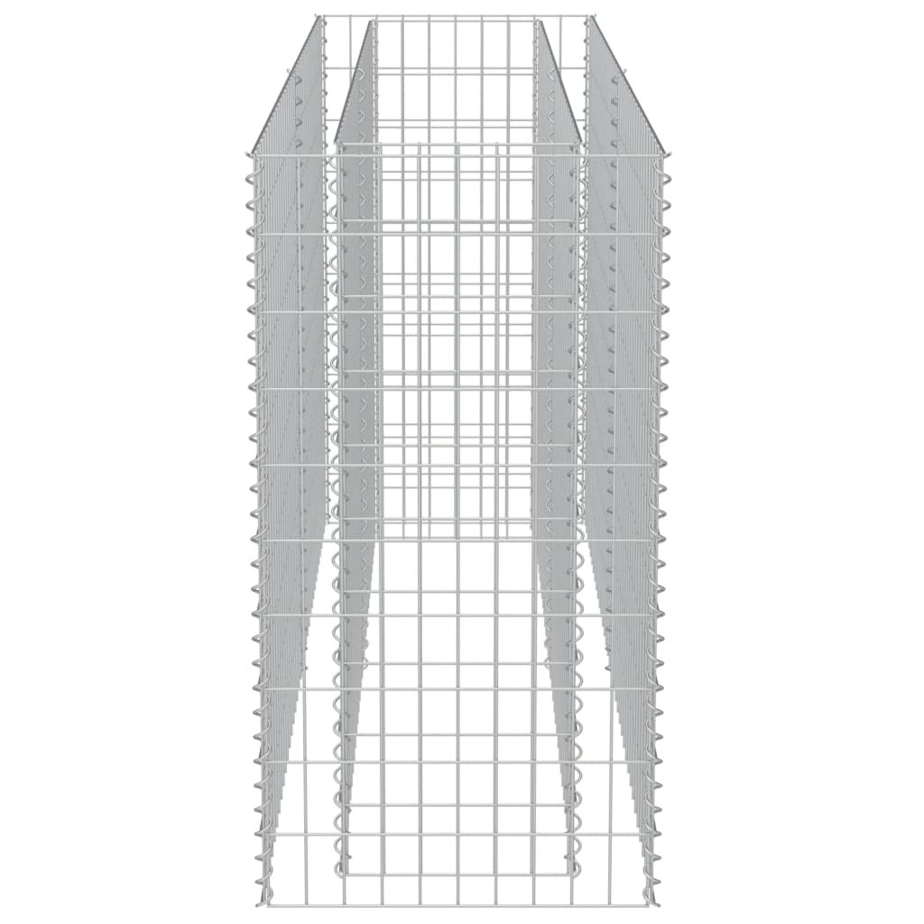 vidaXL Gabion høybed galvanisert stål 180x50x100 cm