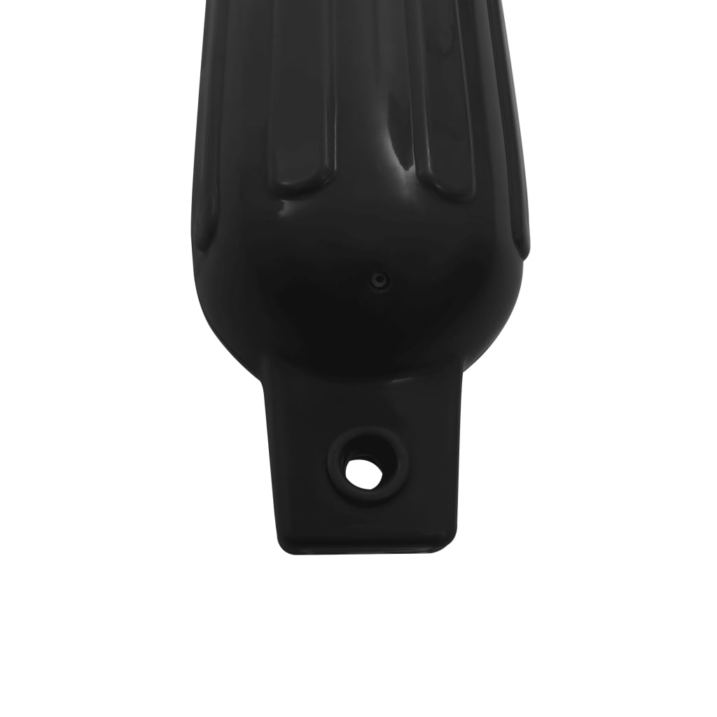 vidaXL Båtfender 4 stk svart 41x11,5 cm PVC
