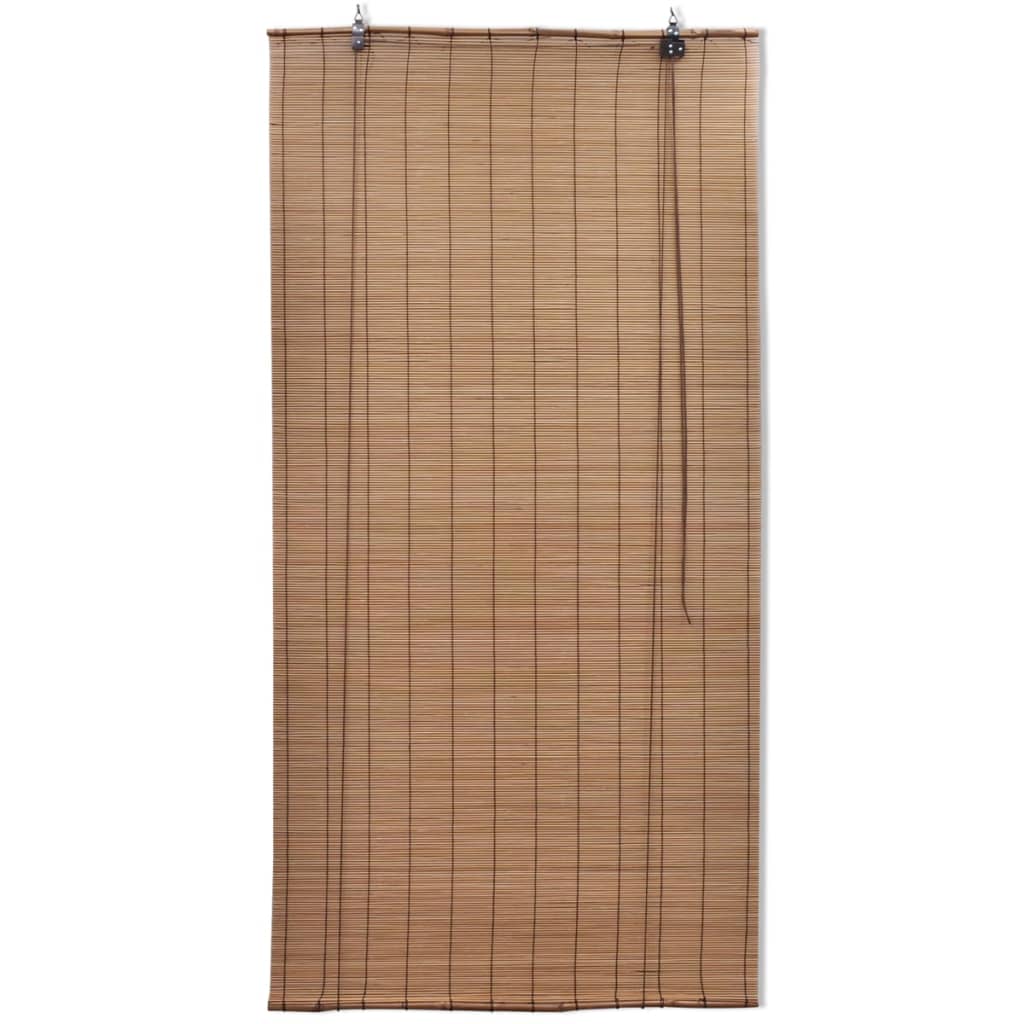 vidaXL Rullegardiner brun bambus 120 x 160 cm