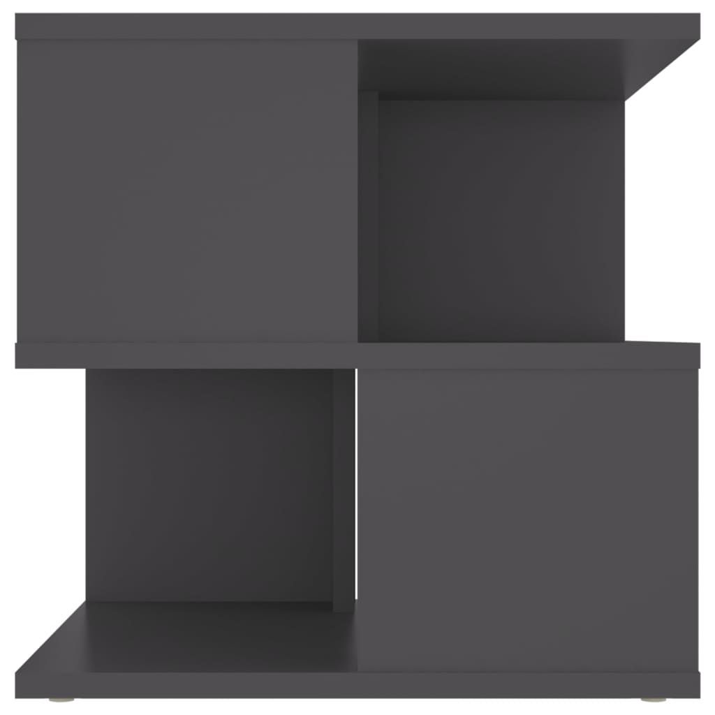 vidaXL Sidebord grå 40x40x40 cm sponplate
