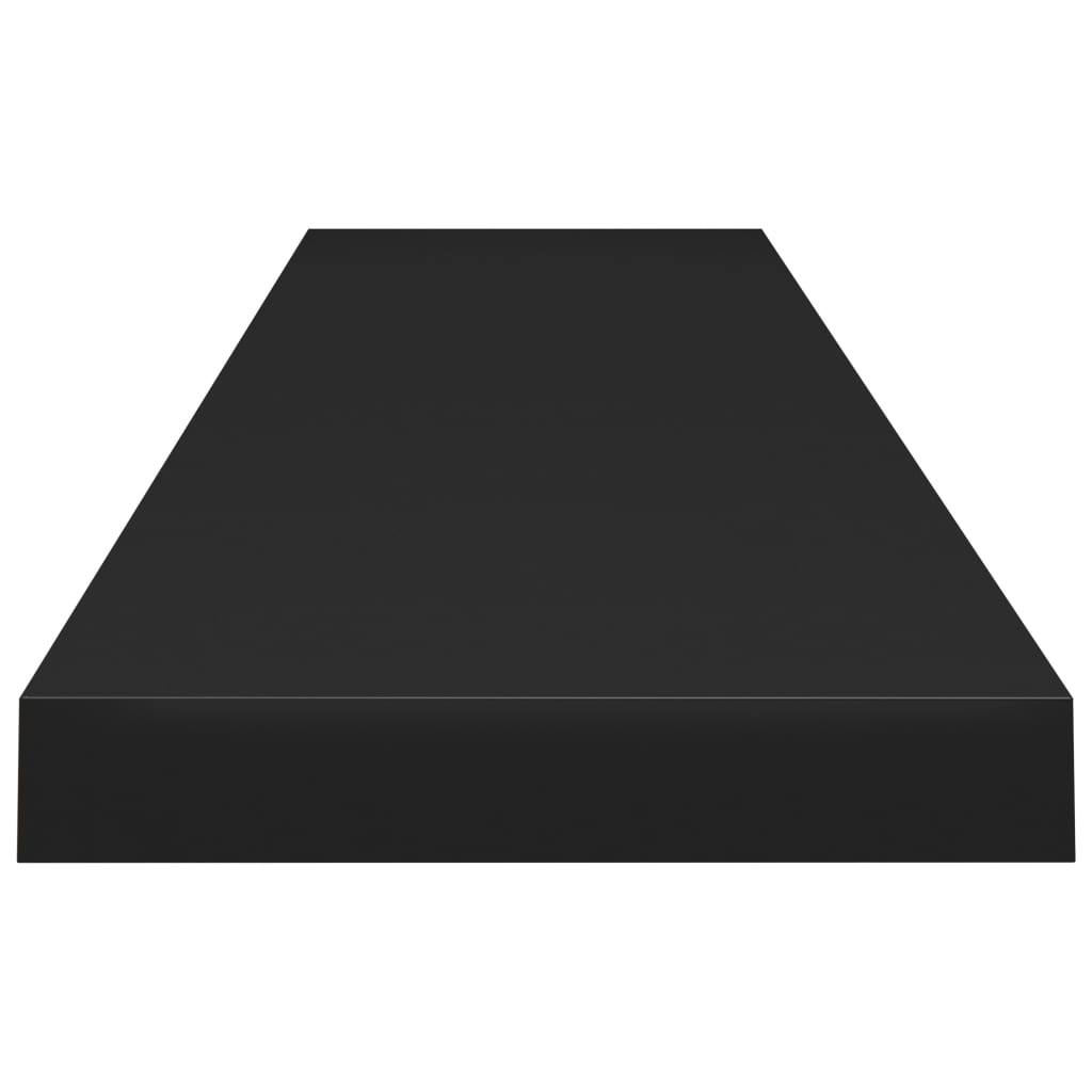vidaXL Flytende vegghylle svart 120x23,5x3,8 cm MDF