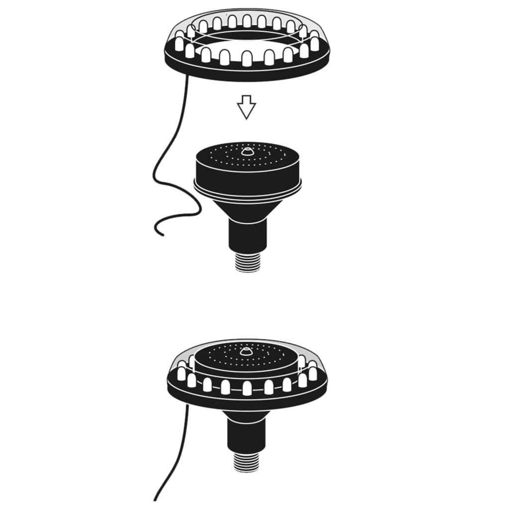 Ubbink LED-lampe 1/2" spot for hagefontene