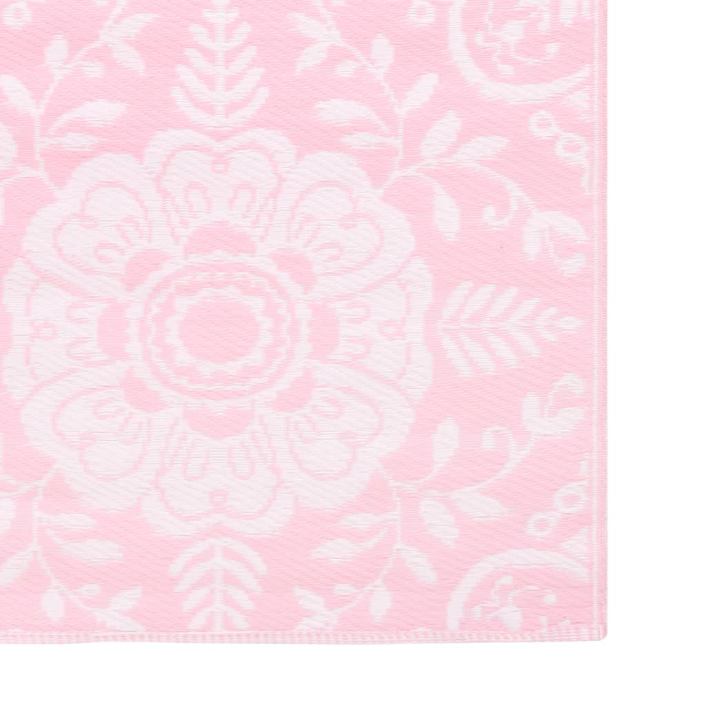 vidaXL Uteteppe rosa 120x180 cm PP