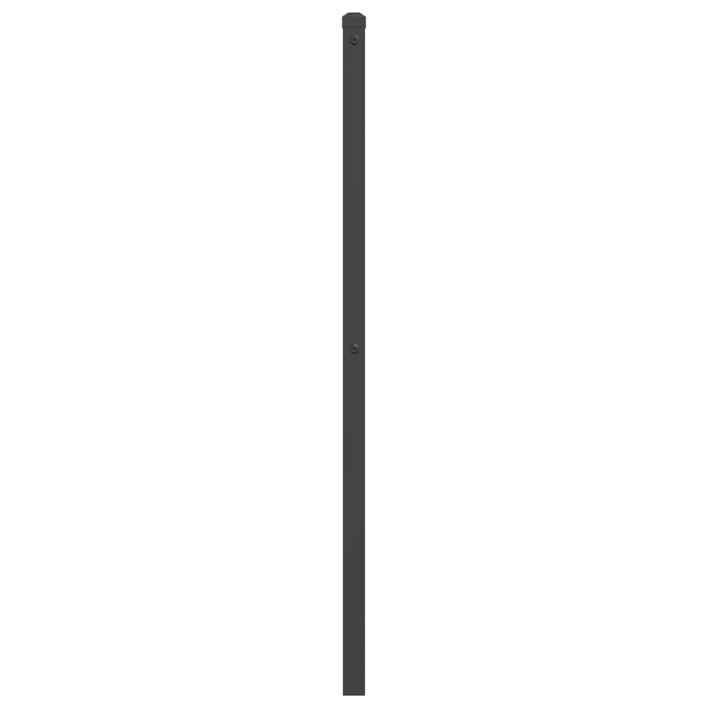 vidaXL Sengegavl i metall svart 100 cm