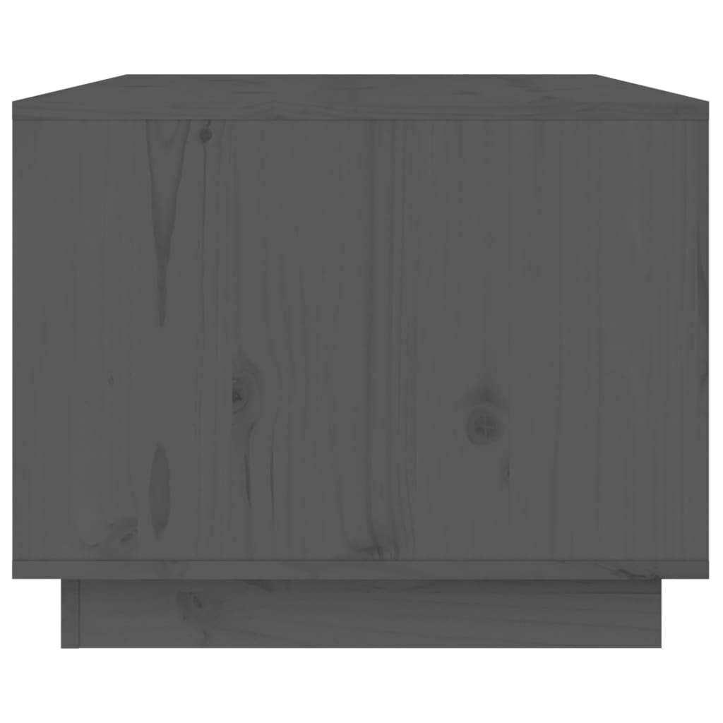 vidaXL Salongbord grå 80x50x40 cm heltre furu