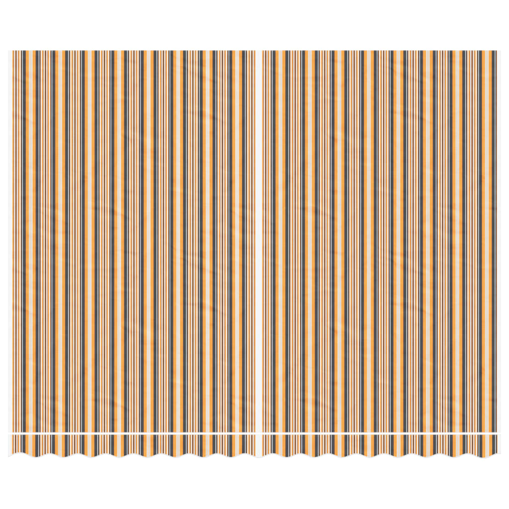 vidaXL Erstatningsduk for markise flerfarget stripe 4x3 m