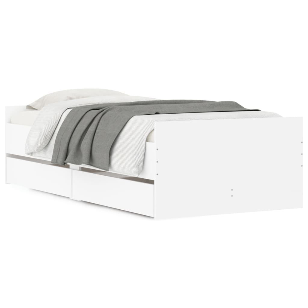 Sengeramme Med Led Hvit 90X200 Cm Heltre main image 1