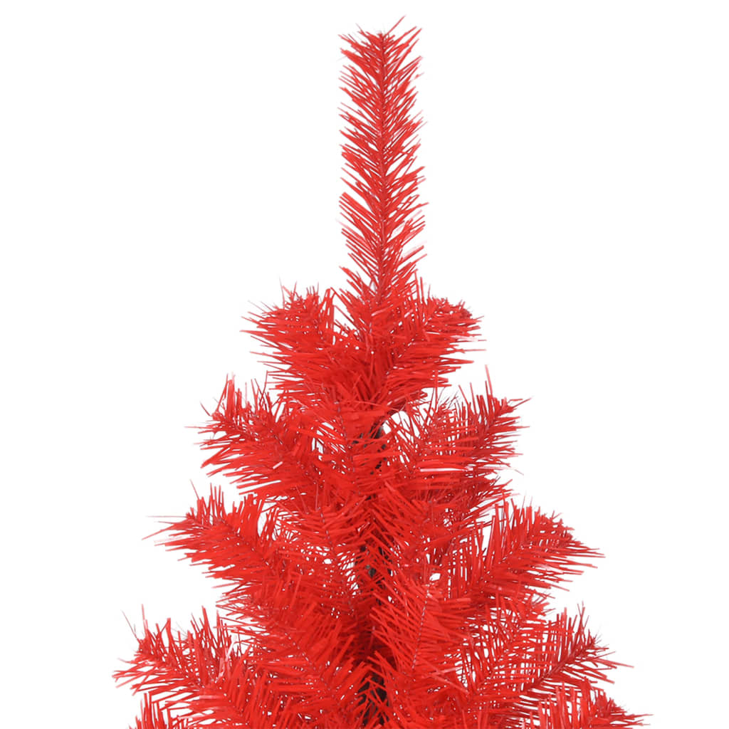 vidaXL Kunstig juletre med stativ rød 180 cm PVC
