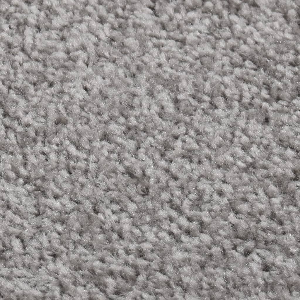 vidaXL Teppe med kort luv 160x230 cm grå