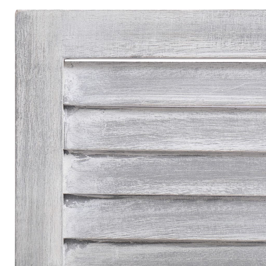 vidaXL Romdeler 3 paneler grå 105x165 cm tre