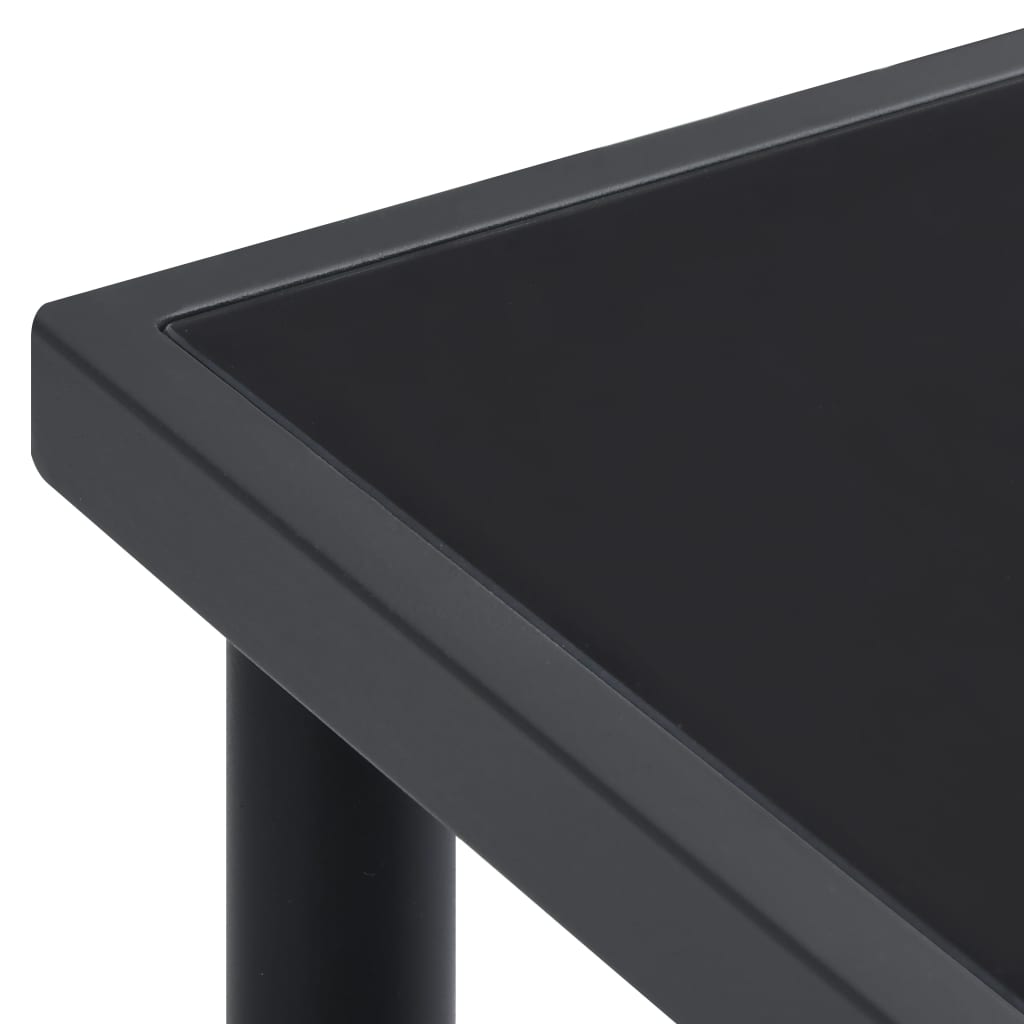 vidaXL Utendørs spisebord antrasitt 190x90x74 cm stål
