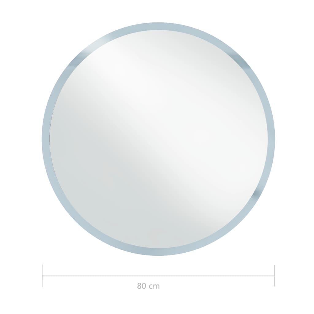 vidaXL LED-speil til bad 80 cm