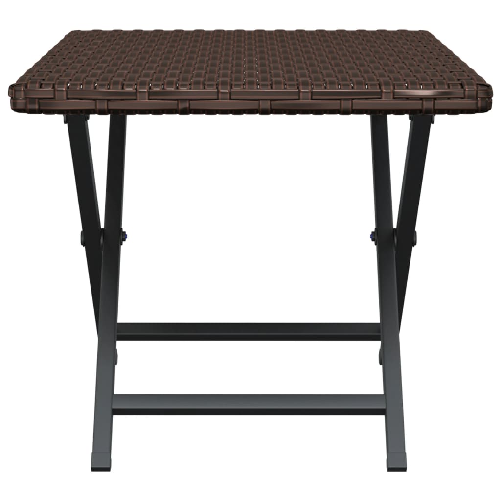 vidaXL Sammenleggbart bord brun 45x35x32 cm polyrotting