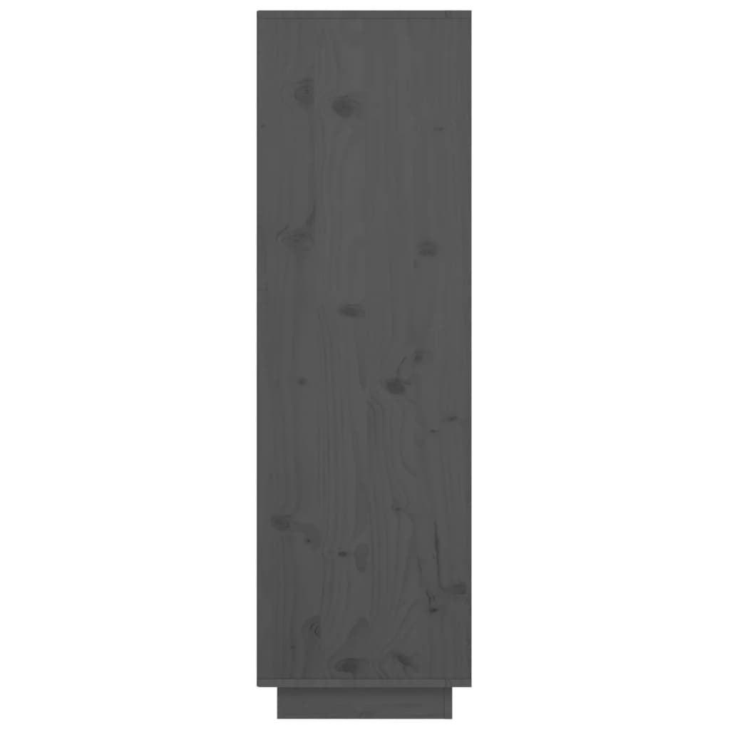 vidaXL Highboard grå 38x35x117 cm heltre furu