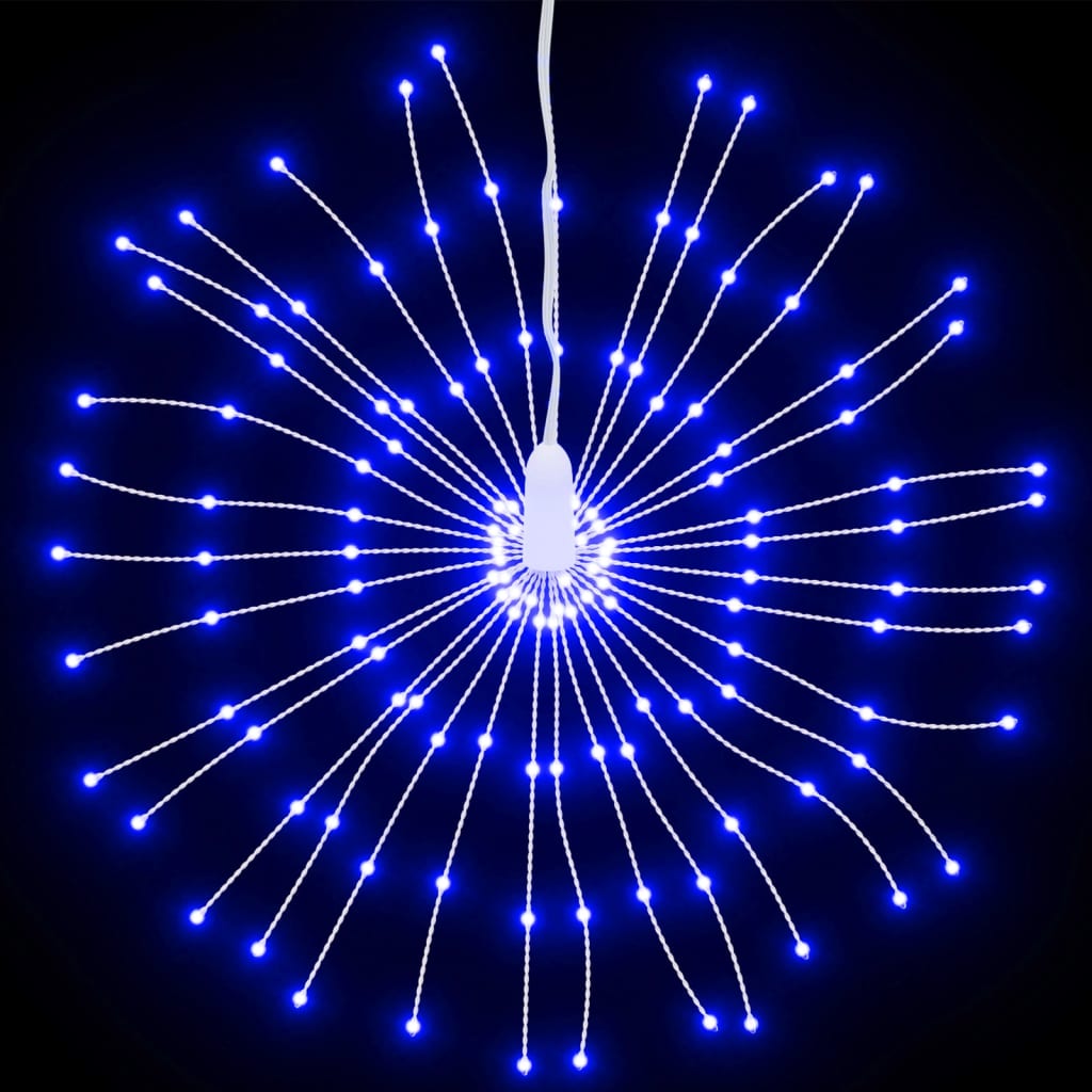 vidaXL Julestjernelys 140 LED 8 stk blå 17 cm