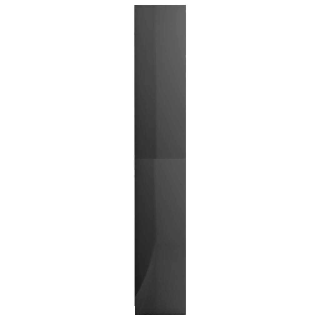 vidaXL Baderomsskap høyglans grå 30x30x183,5 cm sponplate