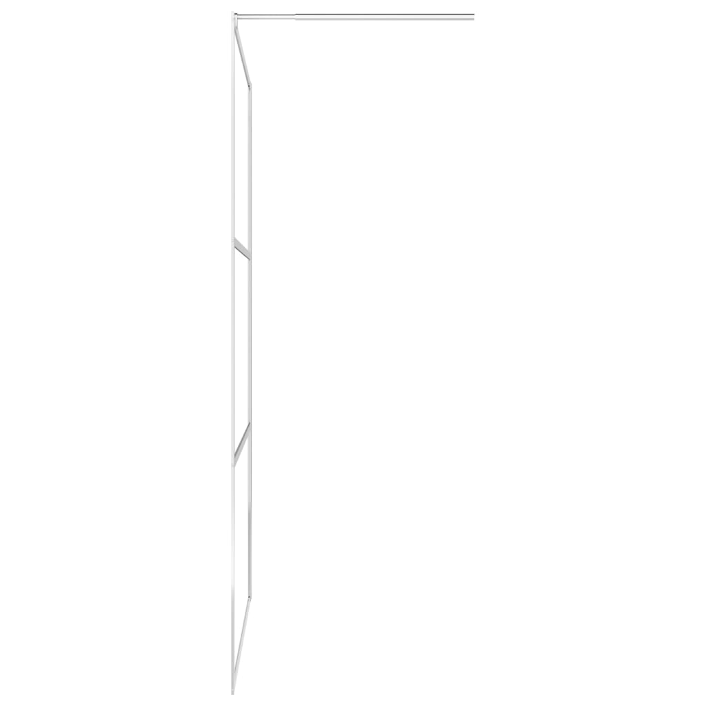 vidaXL Dusjvegg med halvfrostet ESG-glass 80x195 cm