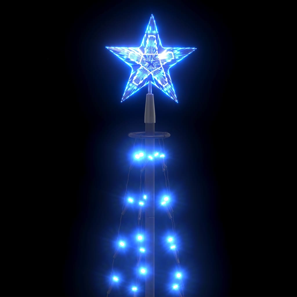 vidaXL Juletre kjegle 84 blå lysdioder 50x150 cm