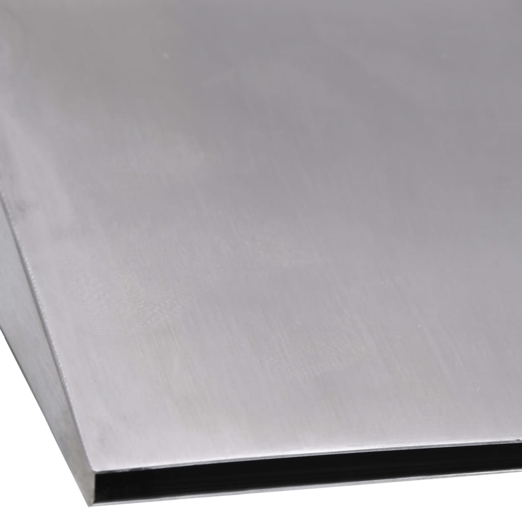 vidaXL Bassengfontene sølv 45x9x26 cm rustfritt stål