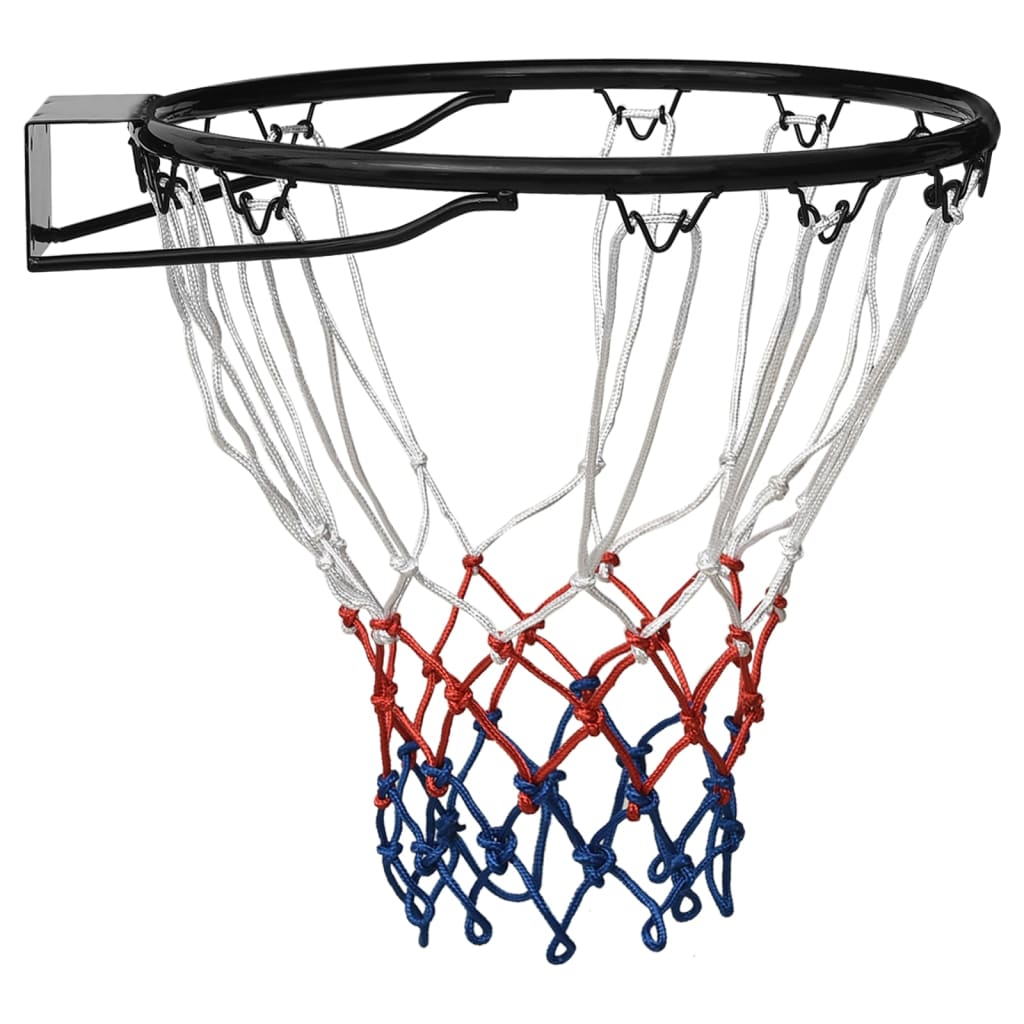 vidaXL Basketballkurv svart 39 cm stål