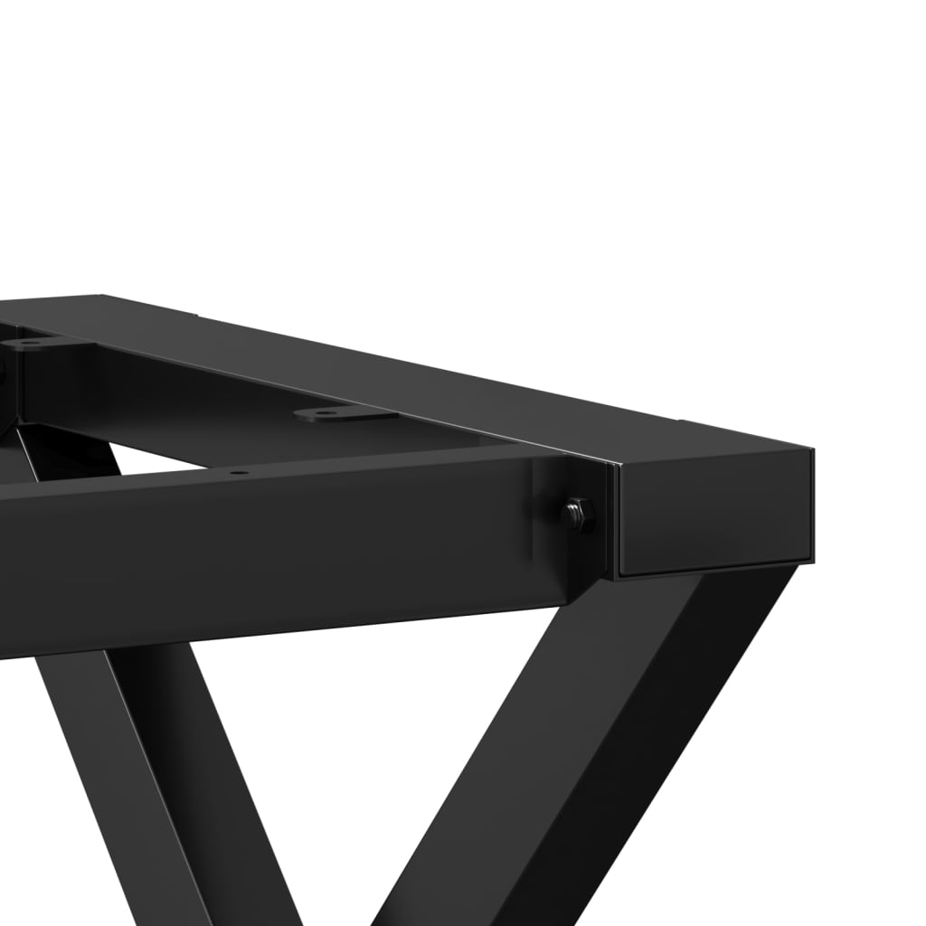 vidaXL Ben for spisebord X-ramme 120x60x73 cm støpejern