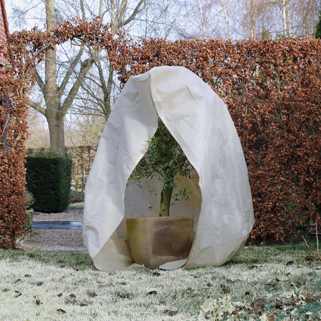 Nature Vintertrekk med glidelås fleece 70 g/m² beige 2x1,5x1,5 m