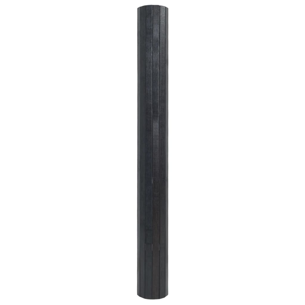 vidaXL Teppe rektangulær grå 70x200 cm bambus