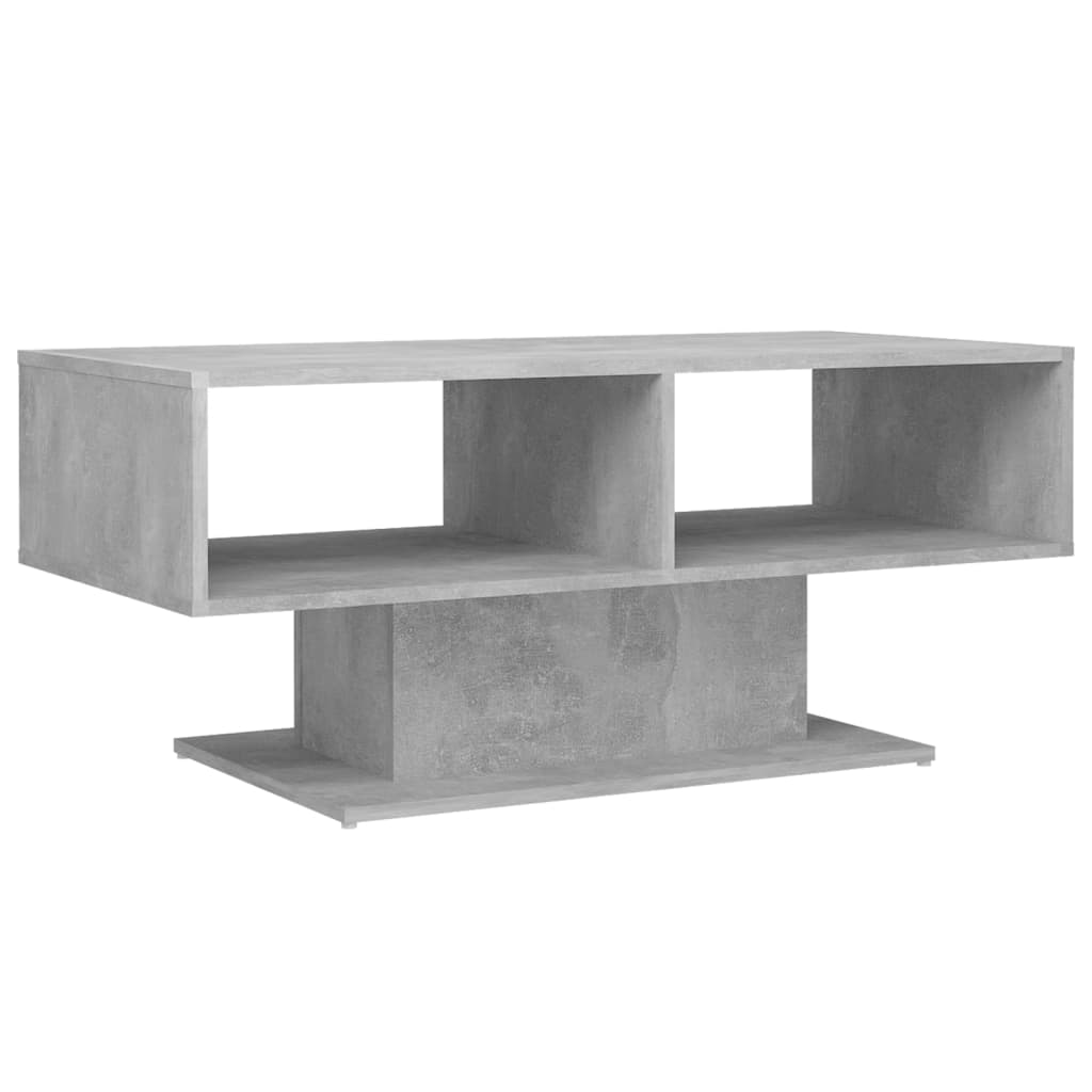 vidaXL Salongbord betonggrå 103,5x50x44,5 cm sponplate