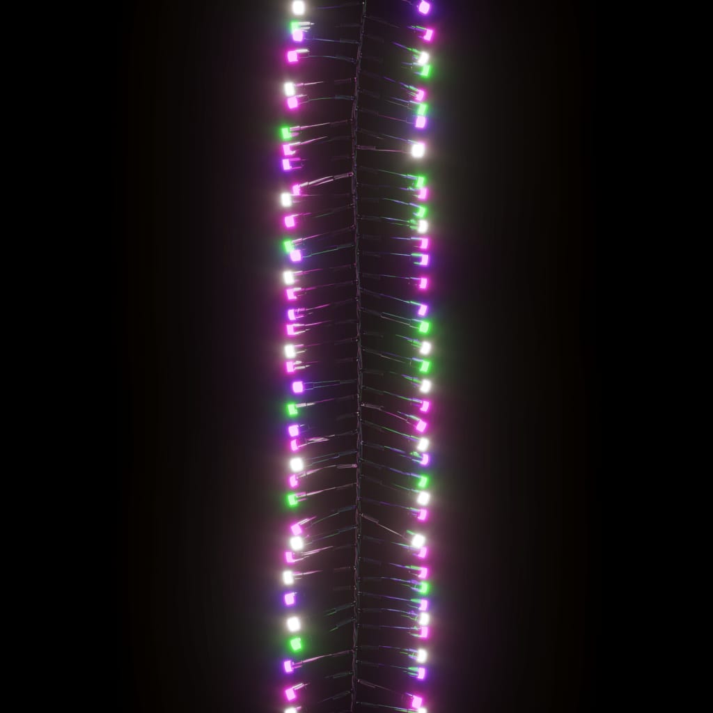 vidaXL LED-strenglys med 1000 lysdioder pastell fargerik 11 m PVC