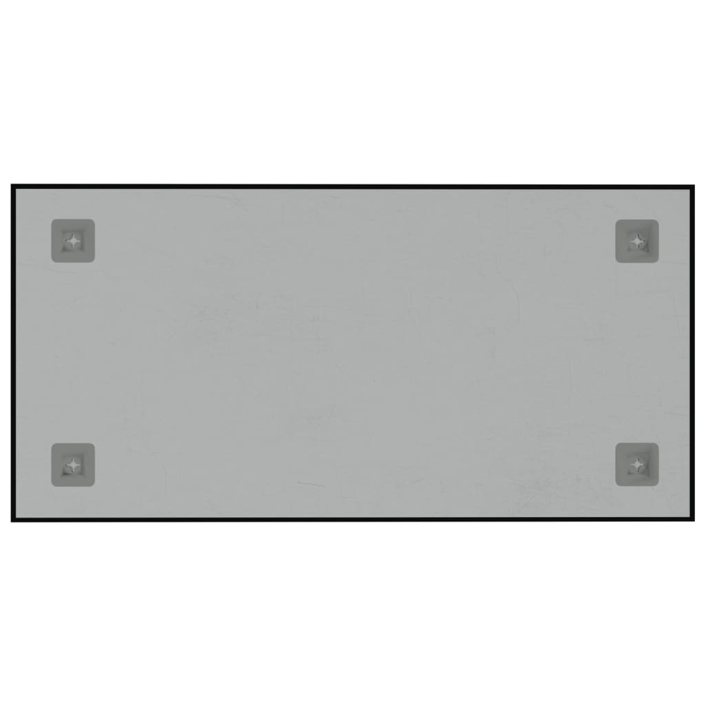 vidaXL Veggmontert magnettavle svart 60x30 cm herdet glass
