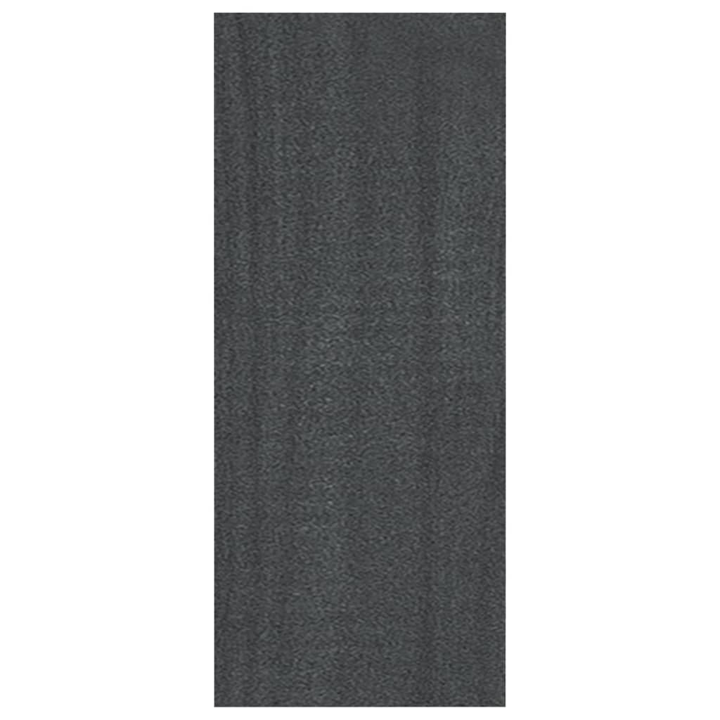 vidaXL Bokhylle grå 40x30x71,5 cm heltre furu