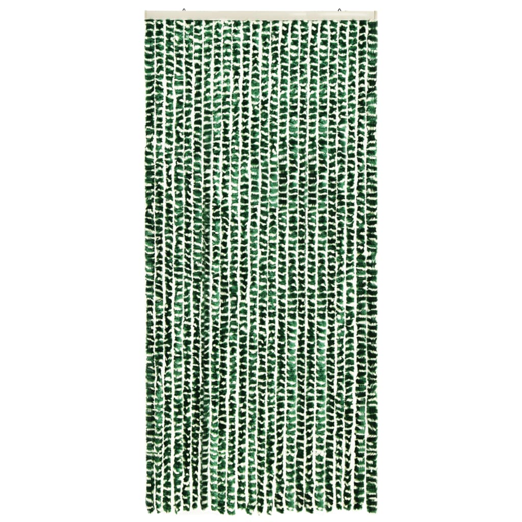 vidaXL Insektgardin grønn og hvit 100x220 cm chenille