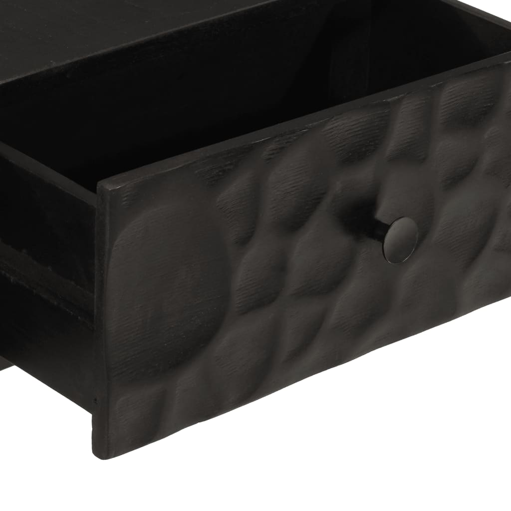 vidaXL Konsollbord svart 90x30x76 cm heltre mango og jern