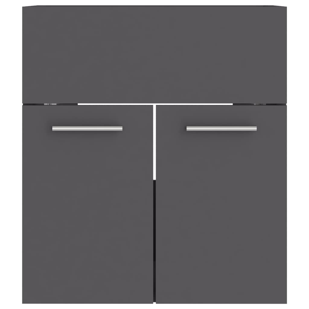 vidaXL Servantskap grå 41x38,5x46 cm sponplate