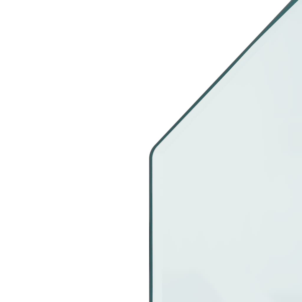 vidaXL Glassplate for peis sekskantet 120x50 cm