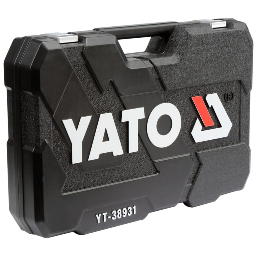 YATO Pipenøkkelsett med skralle 173 deler YT-38931