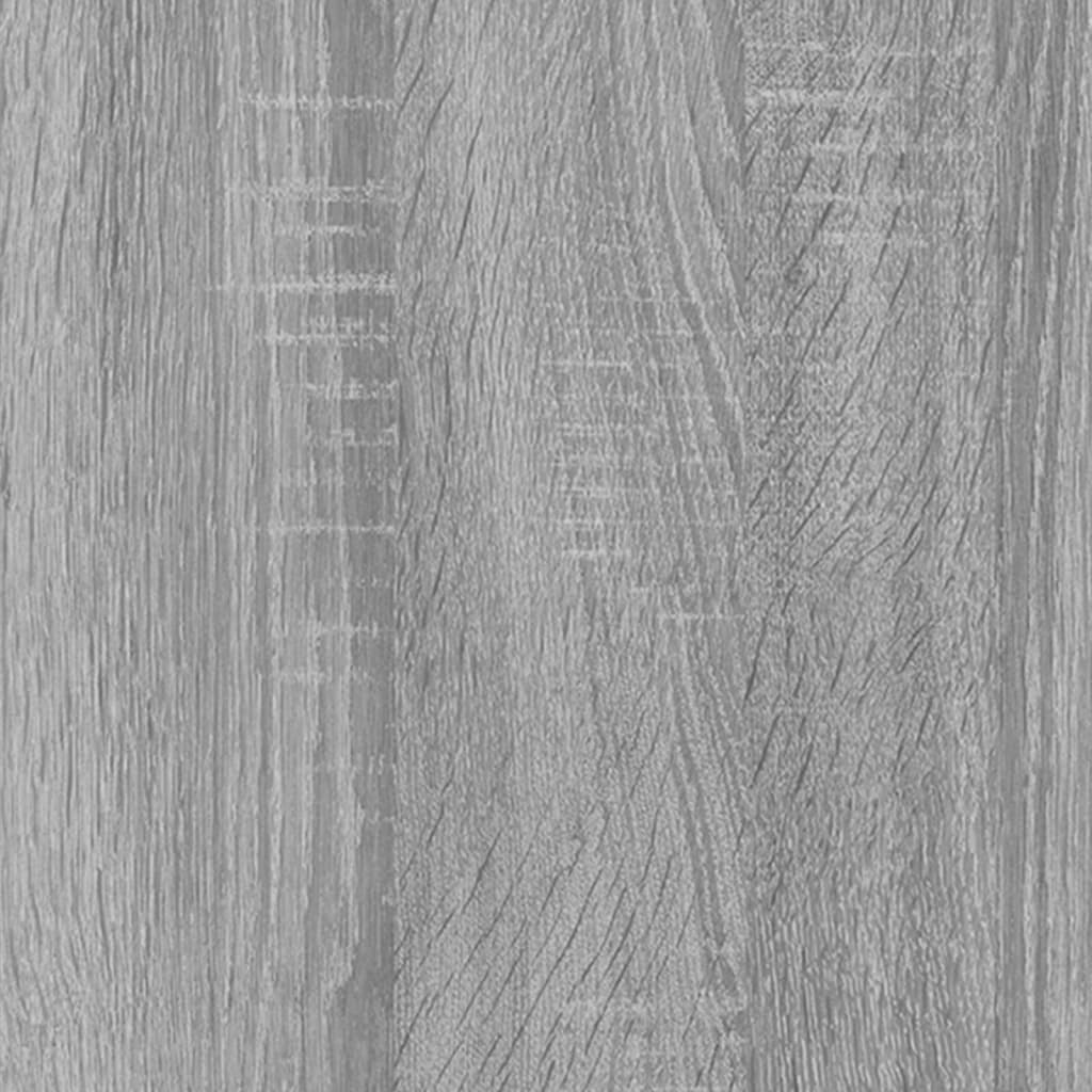vidaXL Hengende veggskap grå sonoma 69,5x34x90 cm