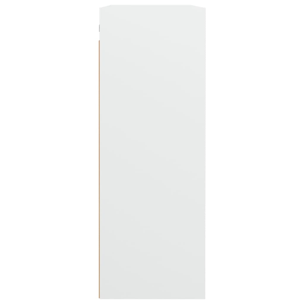 vidaXL Hengende veggskap hvit 69,5x32,5x90 cm