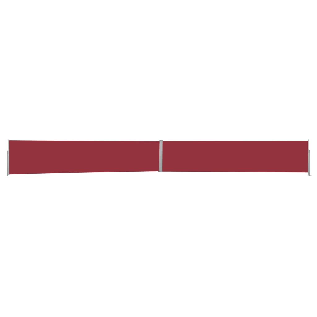 vidaXL Uttrekkbar sidemarkise 140x1200 cm rød