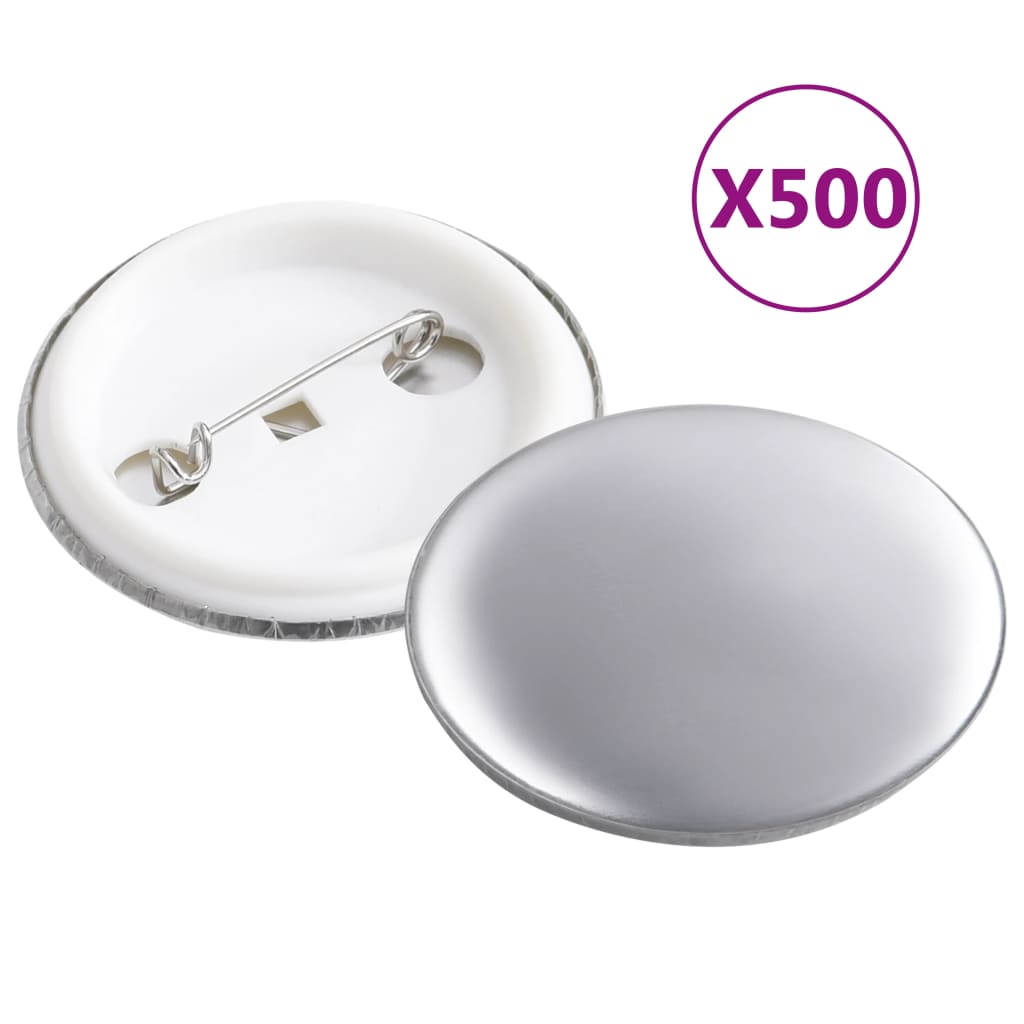 vidaXL Buttonsdeler med nål 500 sett 37 mm