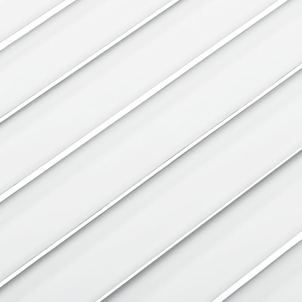 vidaXL Skapdører lamelldesign 2 stk hvit 61,5x59,4 cm heltre furu