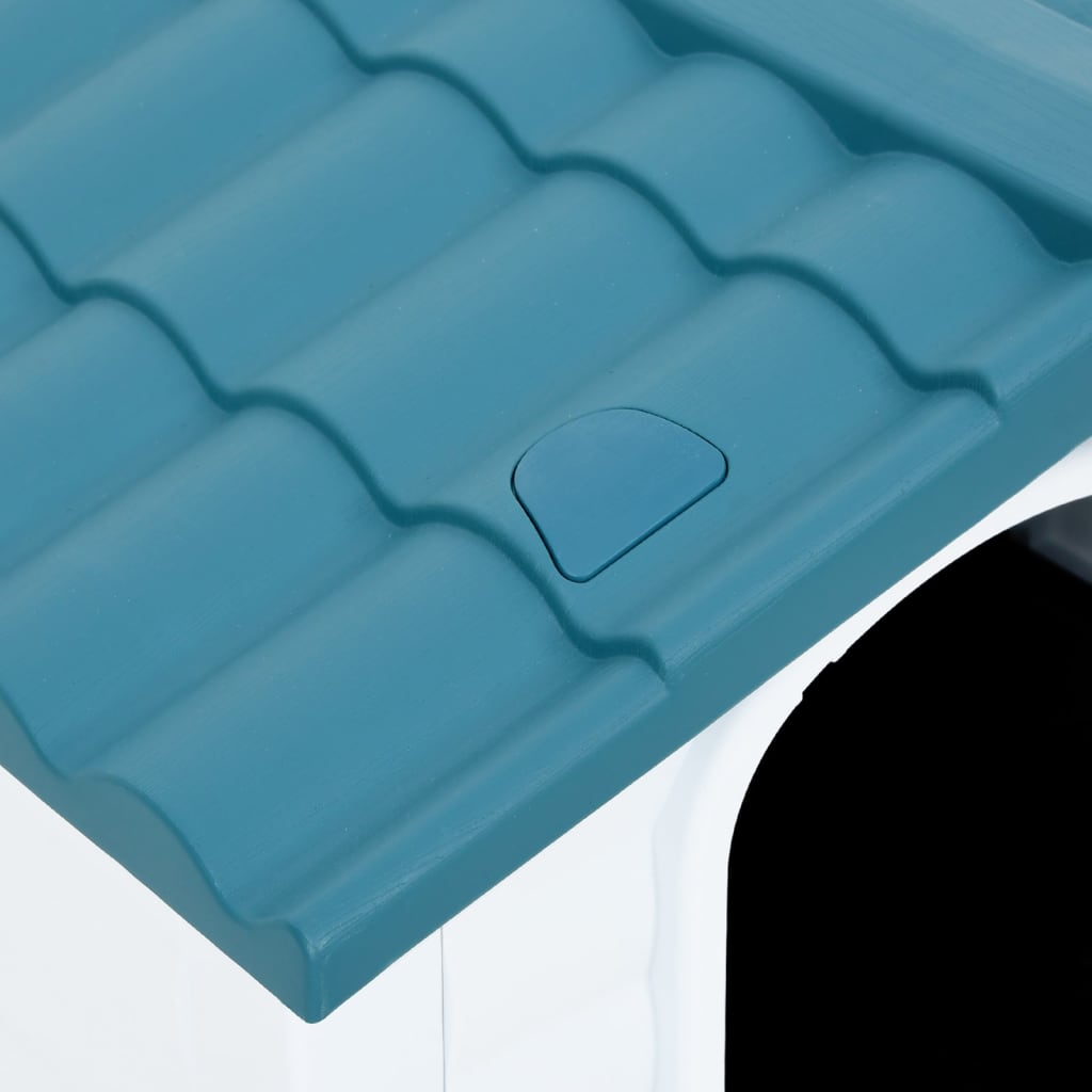 vidaXL Hundehus blå 90,5x68x66 cm polypropylen