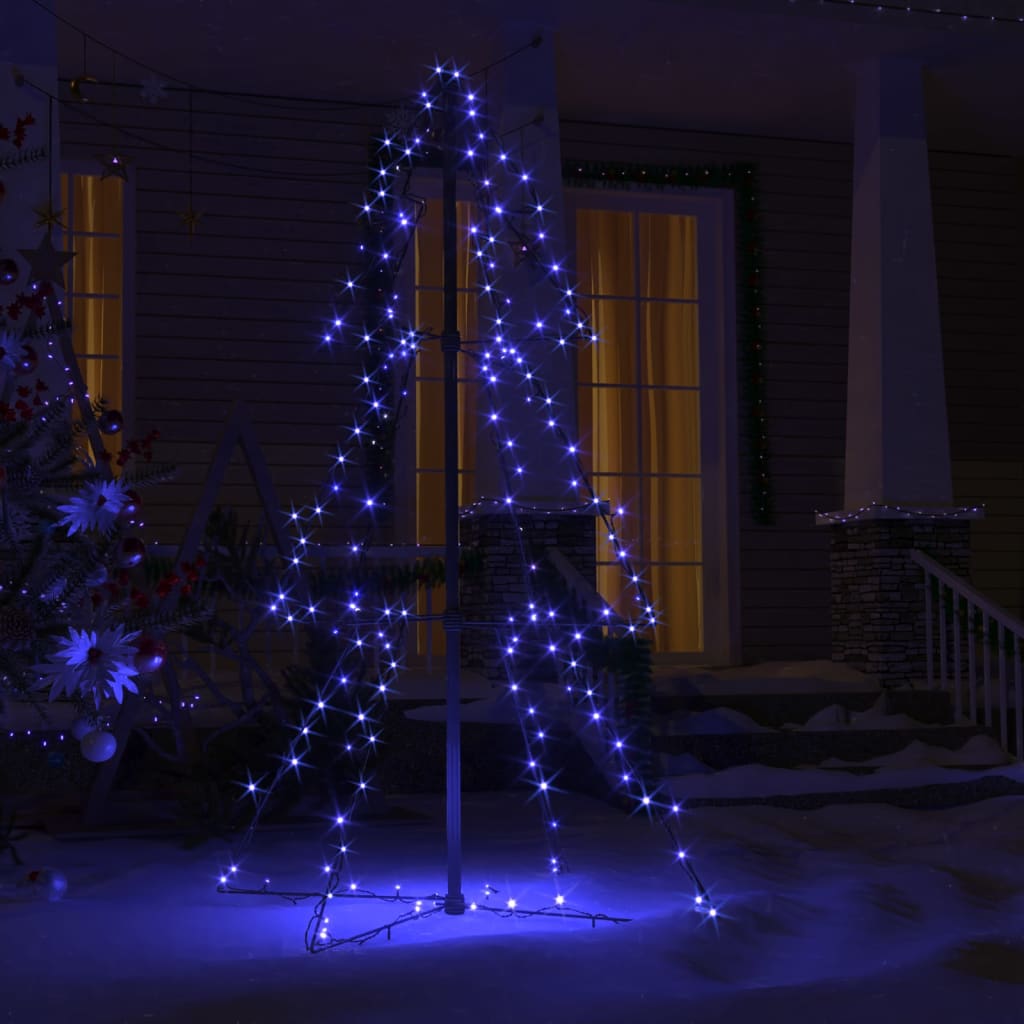 vidaXL Juletrekjegle 160 LED innendørs og utendørs 78x120 cm