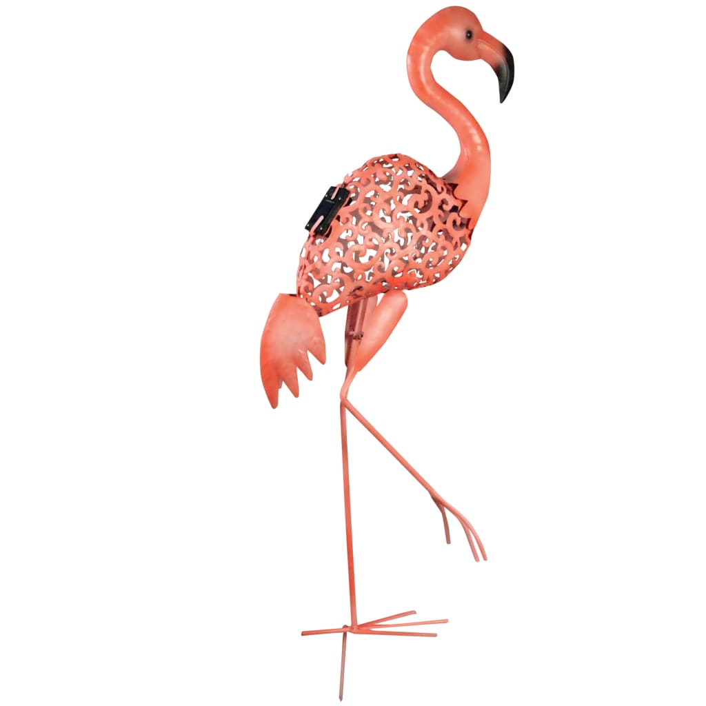 Luxform Soldrevet LED-hagelampe Flamingo rosa 30111