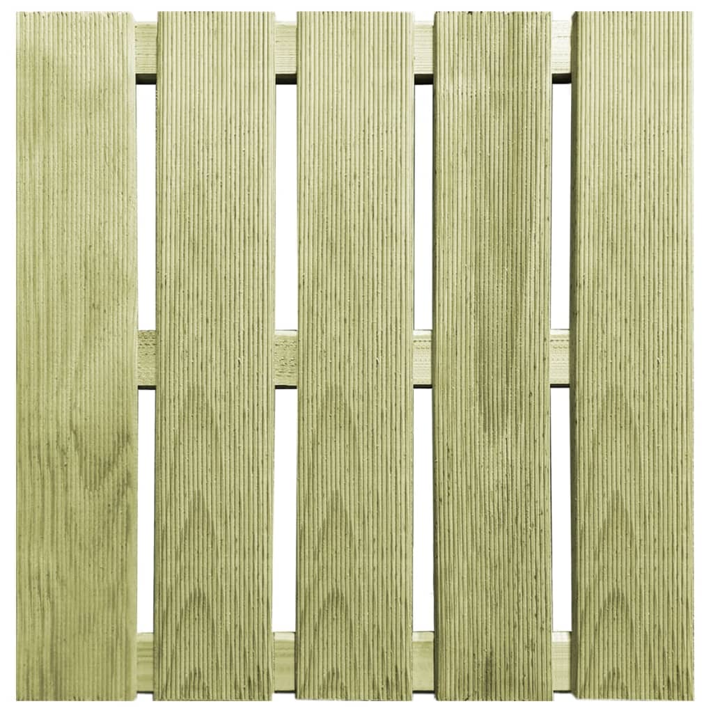 vidaXL Terrassebord 18 stk 50x50 cm tre grønn