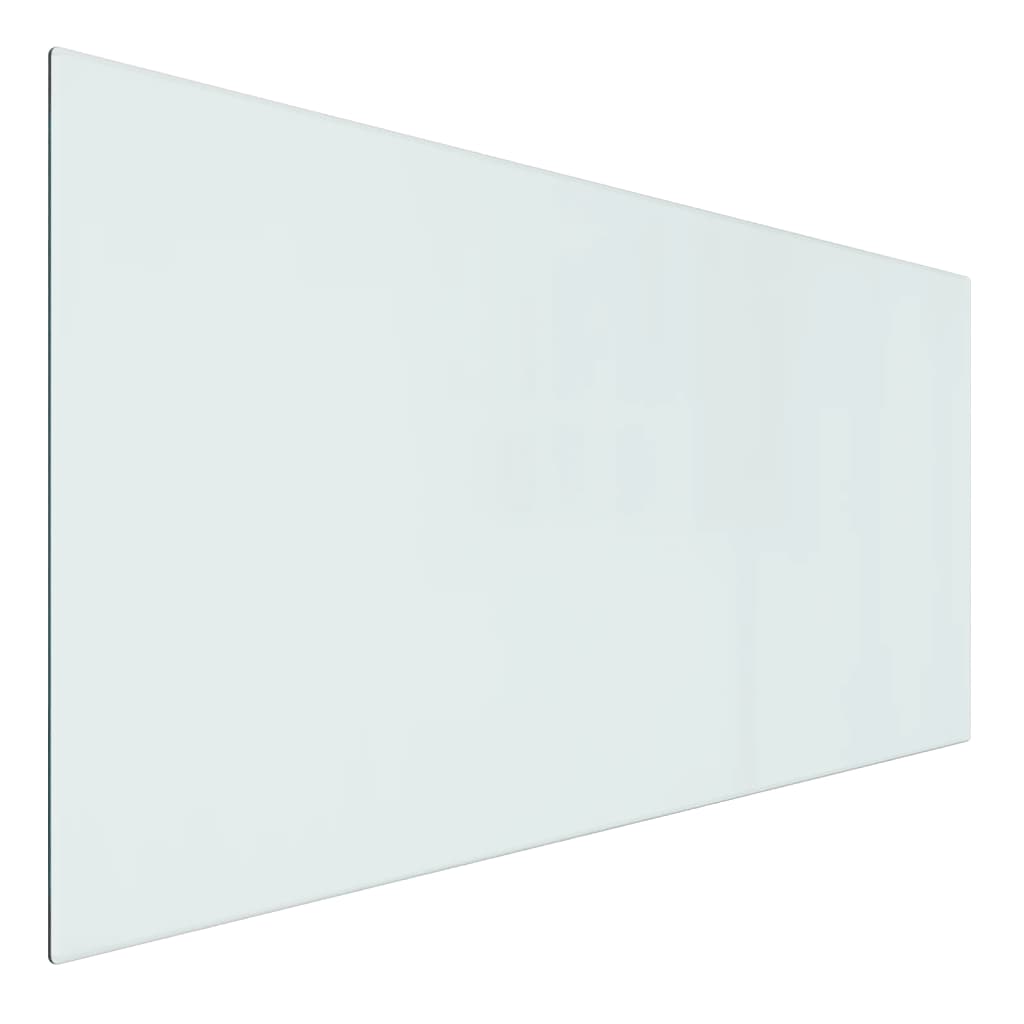 vidaXL Glassplate for peis rektangulær 100x50 cm